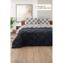 Formeya Battal Boy Lüx Wellsoft Yorgan Çift Taraflı Yastık Kılıflı 215x235 cm Yorgan + Yastık Kılıfı Set