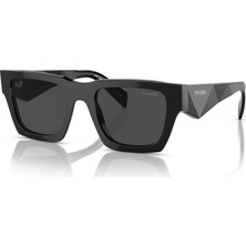 Prada A06S-50 16K08Z Güneş Gözlüğü Erkekler İçin UV Filtreli Asetat Kare Çerçeve Siyah