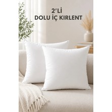 Formeya 2'li Iç Kırlent Silikon Elyaf Dolgulu Koltuk Kırlenti Iç Yastık Dolgusu Kırlent Içi 50X50 cm