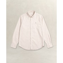 Gant Erkek Bej Çizgili Gömlek 3826325T.251