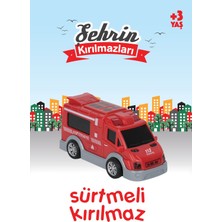 Birlik Oyuncak Şehrin Kırılmazları Sürtmeli Oyuncak Itfaiye Aracı 12,5 cm 3+ Yaş