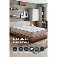 Mobyat Full Ortopedik Natural Süper Bambu Yaylı Yatak (90x190)