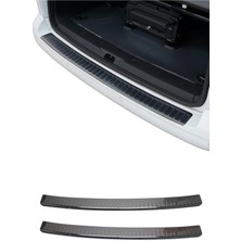 Omac VW T5 T6 Transporter Multivan Caravelle Çift Arka Kapı 2003-2024 Uyumlu Arka Tampon Eşiği Çelik Siyah