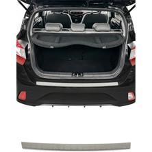 Omac Hyundai I10 III Hatchback 2020-2025 Uyumlu Krom Arka Tampon Eşiği Paslanmaz Çelik Taşlı Mat