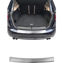 Omac BMW 2 Active Tourer F45 MPV 2014-2021 Uyumlu Krom Arka Tampon Eşiği Paslanmaz Çelik Taşlı Mat