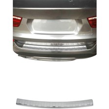 Omac BMW X3 F25 2010-2017 Uyumlu Krom Arka Tampon Eşiği Paslanmaz Çelik