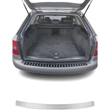 Omac Audi A6 C5 Avant Allroad 1997-2005 Uyumlu Krom Arka Tampon Eşiği Paslanmaz Çelik