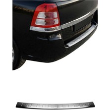 Omac Opel Zafira A B 1999-2014 Uyumlu Krom Arka Tampon Eşiği Paslanmaz Çelik Taşlı Mat