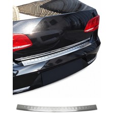 Omac VW Passat B8 Sedan 2014-2019 Uyumlu Krom Arka Tampon Eşiği Paslanmaz Çelik Taşlı Mat