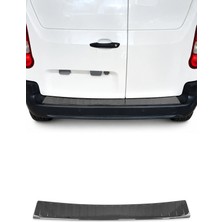 Omac Opel Combo E 2019-2027 Uyumlu Krom Arka Tampon Eşiği Paslanmaz Çelik Siyah