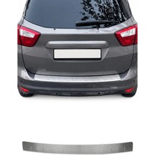 Omac Ford C-Max II / Grand C-Max II 2010-2019 Uyumlu Krom Arka Tampon Eşiği Paslanmaz Çelik Taşlı Mat