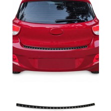 Omac Hyundai I10 II Hatchback 2017-2019 Uyumlu Arka Tampon Eşiği Krom-Karbon Folyolu
