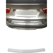 Omac VW Golf VII Hatchback 2012-2019 Uyumlu Krom Arka Tampon Eşiği Paslanmaz Çelik Taşlı Mat