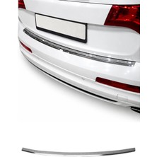 Omac Audi Q7 4L 2006-2015 Uyumlu Krom Arka Tampon Eşiği Paslanmaz Çelik Taşlı Mat
