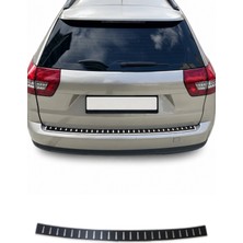 Omac Citroen C5 Station Wagon 2008-2017 Uyumlu Arka Tampon Eşiği Krom-Karbon Folyolu