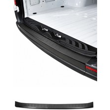 Omac Mercedes Sprinter W907 2018-2027 Uyumlu Krom Arka Tampon Eşiği Paslanmaz Çelik Taşlı Siyah