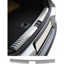 Omac VW Tiguan I 2007-2016 Uyumlu Krom Arka Tampon Eşiği Paslanmaz Çelik Taşlı Mat