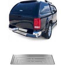 Omac Vw Amarok I 2010-2020 Uyumlu Krom Arka Tampon Eşiği Paslanmaz Çelik Taşlı Mat