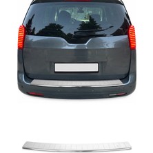 Omac Peugeot 5008 I 2009-2016 Uyumlu Krom Arka Tampon Eşiği Paslanmaz Çelik Taşlı Mat