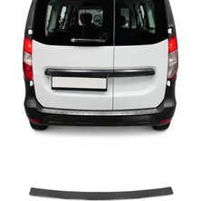 Omac Dacia Dokker 2012-2022 Uyumlu Krom Arka Tampon Eşiği Paslanmaz Çelik Taşlı Siyah