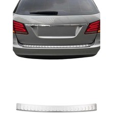 Omac Mercedes E Serisi S212 2010-2013 Uyumlu Krom Arka Tampon Eşiği Paslanmaz Çelik Taşlı Mat