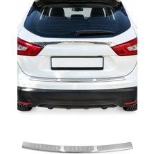 Omac Nissan Qashqai J11 2013-2017 Uyumlu Krom Arka Tampon Eşiği Paslanmaz Çelik Taşlı Mat