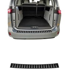 Omac Vw Id. Buzz Minivan 2022-2027 Uyumlu Arka Tampon Eşiği Krom-Karbon Folyolu