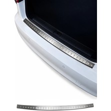 Omac Audi A3 8V Sportback 2012-2020 Uyumlu Krom Arka Tampon Eşiği Paslanmaz Çelik Taşlı Mat
