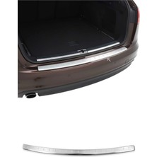 Omac Audi A6 C7 Avant Allroad 2011-2014 Uyumlu Krom Arka Tampon Eşiği Paslanmaz Çelik Taşlı Mat