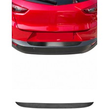 Omac Mazda CX-3 2015-2021 Uyumlu Krom Arka Tampon Eşiği Paslanmaz Çelik Taşlı Siyah
