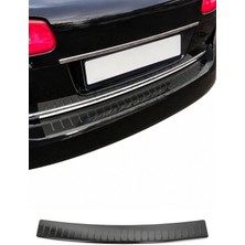 Omac VW Passat B6 Station Wagon 2005-2010 Uyumlu Krom Arka Tampon Eşiği Paslanmaz Çelik Siyah