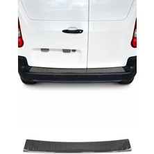 Omac Citroen Berlingo / Peugeot Rifter Partner 2018-2027 Uyumlu Krom Arka Tampon Eşiği P.Çelik Siyah
