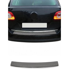 Omac Vw Passat B7 Station Wagon 2010-2014 Uyumlu Krom Arka Tampon Eşiği Paslanmaz Çelik Siyah