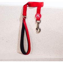 Pawstar Kırmızı Leash Kedi Köpek Sevk & Gezdirme Kayışı Köpek Uzatma Tasması-1,5cm