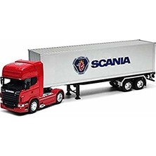 Welly Metal Scania V8 R730 Dorseli Tır 1/32 Ölçek 55 Cm Gerçekçi Detaylarla Koleksiyonluk
