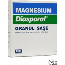 Assos Magnesium Diasporal Granül Saşe 20'li Magnezyum Sitrat İçeren Takviye Edici Gıda