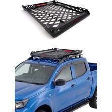 Omac Ford Ranger F150 2014-2020 Uyumlu Araca Özel Dakar Tavan Sepeti 120x140 cm Siyah