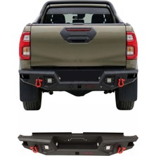 Omac Mitsubishi L200 2019-2023 Uyumlu Araca Özel Dakar LED V2 Arka Tampon