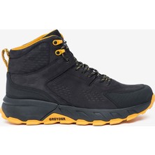 Greyder Erkek Siyah Sarı Hakiki Deri Su Geçirmez Outdoor Bot 5K1GB16342