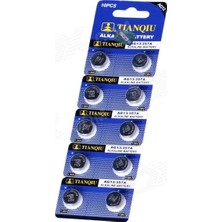 Tianqia 10 Adet AG13/LR44H/357A Alkalin Düğme Pil 1,5 V Uzun Ömürlü Kullanım İçin