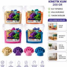 Beruflic Kinetik Kum - 200 gr - Ele Yapışmaz - 2 Plastik Kalıp Hediyeli - Sağlığa Uygun