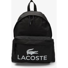 Lacoste Erkek Baskılı Siyah Sırt Çantası