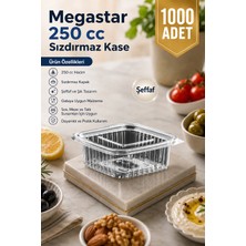 Megastar 250 gr Sızdırmaz Kase 1000'LI – Kapaklı Meze ve Gıda Kabı