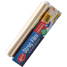45 cm x 300 mt Roll-Up Streç Film 8 Mikron Kayar Bıçaklı