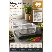 Megastar 750 gr Sızdırmaz Kase 400'LÜ – Kapaklı Büyük Boy Gıda ve Meze Kabı