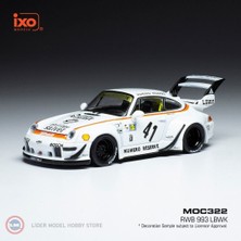 1:43 Ölçek Ixo 1996 Porsche Rwb 993 Lbwk #41 Diecast Metal Minyatür Model Araba 10CM