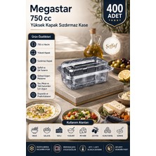 Megastar 750 gr Yüksek Kapaklı Sızdırmaz Kase 400'LÜ – Kapaklı Gıda ve Meze Kabı