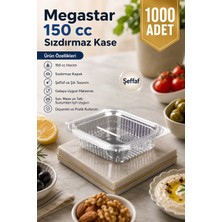 Megastar 150 gr Sızdırmaz Kase 1000'LI – Kapaklı Sos ve Meze Kabı