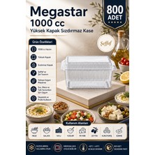 Megastar 1000 gr Yüksek Kapaklı Sızdırmaz Kase 800'LÜ – Kapaklı Gıda ve Şarküteri Kabı