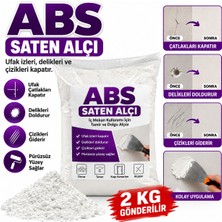 Abs Saten Alçı Ufak Izleri Delikleri ve Çizgileri Kapatır 2 kg Gönderilir